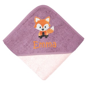 Lätzchen mit Name personalisiert fuchs peachrosa geschenk baby zur geburt taufe Bild 7