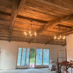 Brown Board Accent Wall