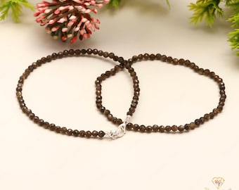 Pulsera de cuentas de moldavita auténtica de grado AAA+, pulsera elástica con cierre y cuentas redondas facetadas de moldavita de 3-3,5 mm, joyería hecha a mano.