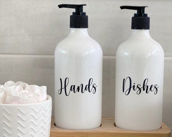 Customised 500ml Hands, Dishes, Hand Sanitiser, Personalised For You Pump Bottles Gold or Black Available.