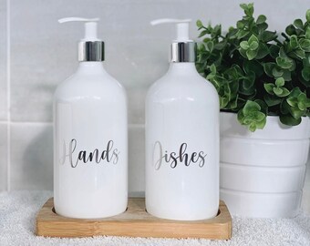 Customised 500ml Hands, Dishes, Hand Sanitiser, Personalised For You Pump Bottles Gold or Black Available.