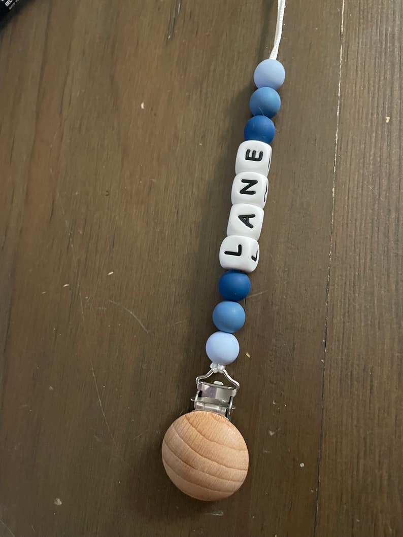 Personalized Pacifier Clip for Baby Boy and Girl Boho Paci Etsy