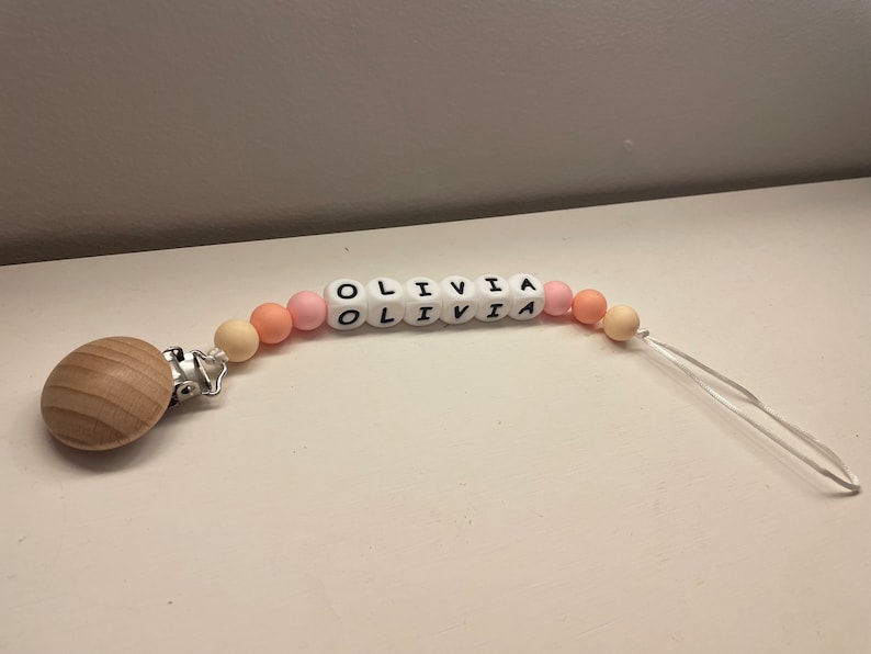 Personalized Pacifier Clip for Baby Boy and Girl Boho Paci Etsy