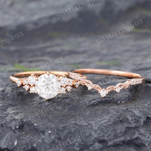 Etsy rose 2024 gold ring
