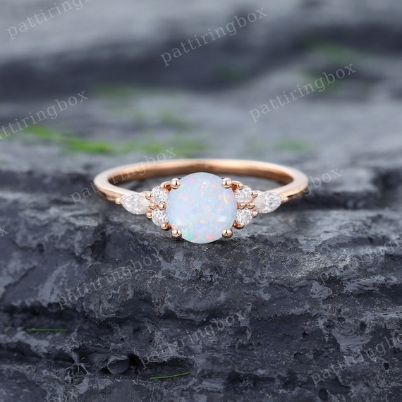Antique opal engagement rings best sale