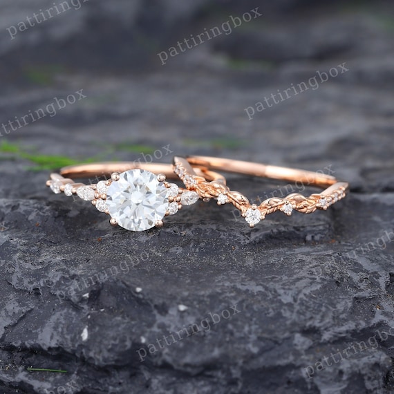 Filigree wedding on sale ring sets