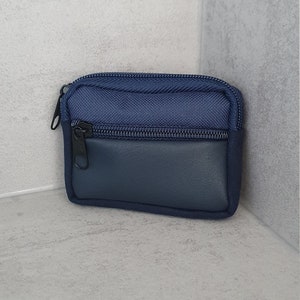 Cartera pequeña de cuero con elementos de cuero bolso retro