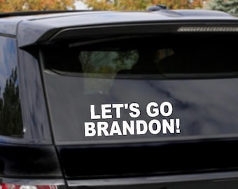 Let’s go Brandon decal  President Donald Trump Flag 2024 Vinyl Decal Sticker Car Truck usa president biden joe