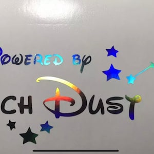 Powered by bitch dust decal pixie tinkerbell