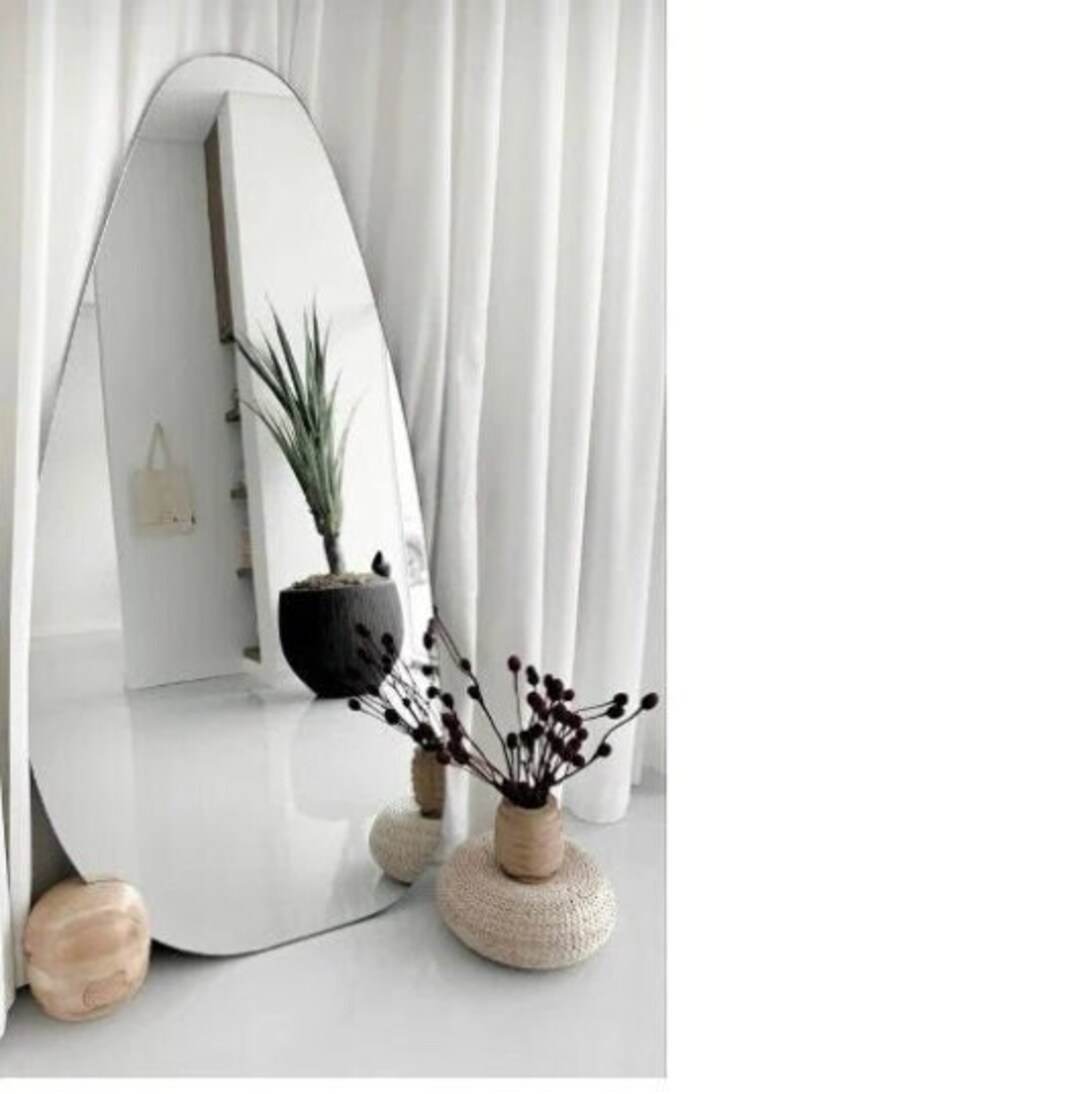 Water Drop Mirror Asymmetrical Mirror Wavy Mirror Wall Etsy