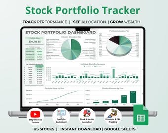 Stock Investment Portfolio Tracker | Google Sheets