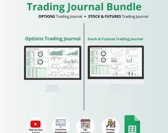 Trading Journal Bundle: Stock, Futures & Options (Google Sheets) (Digital Download)