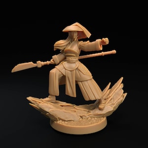 D&D Shaolin Spear Monk | RPG Model | Spiritfolk Monk | by Dragon Trappers Lodge