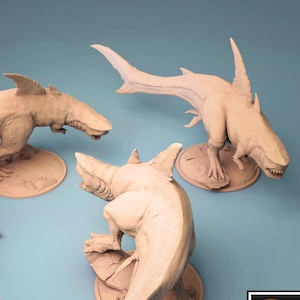 D&D T-Rex Land Shark | RPG Model | Karchar Tyrant by Rescale Miniatures