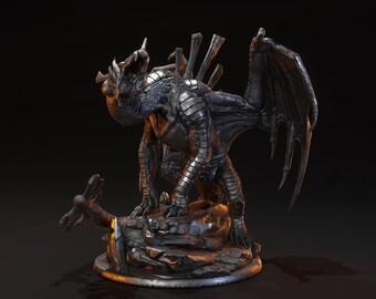 D&D Gargoyle Dragon | RPG Model | Mad Dragon by Dragon Trappers Lodge