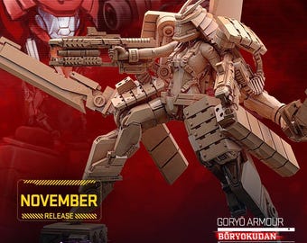 Cyberpunk Female Japanese Mech / Gundam Pilot | RPG Model | Giichi - BORYOKUDAN by Unit9