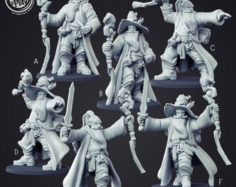 D&D Old Man Wizard | RPG Model | Hero Wizard | by Cast n Play