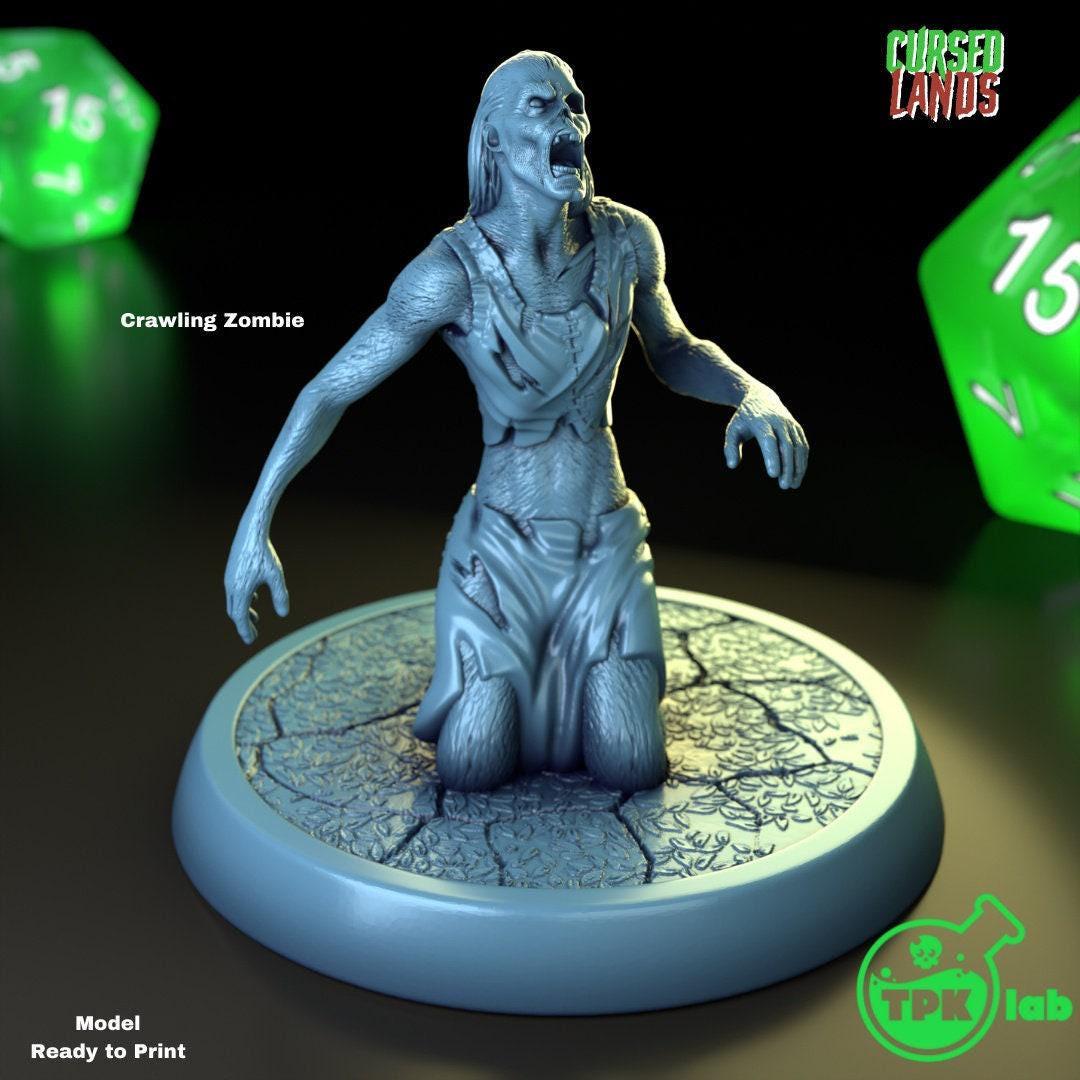 D&D Crawling Zombie | RPG Model | By TPK LAB