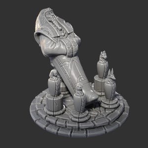D&amp;D Sarcophagus Scenery | RPG Model | Tomb and Canopic Jars | by ...