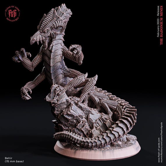 D&D サラマンダードラゴン | RPGモデル | Behir | Flesh Of Gods作