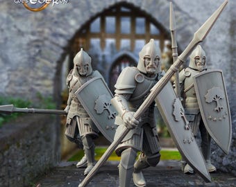 D&D Old Soldiers | RPG Model | Outpost Soldiers by The Printing Goes Ever On