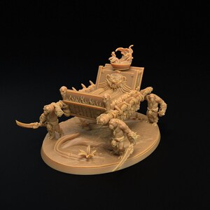 D&D Monkeyfolk Palanquin | RPG Model | Palanquin Scenery | by Dragon Trappers Lodge