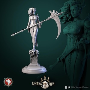 Segadora humana femenina de D&D / Modelo de juego de rol / Semenriel Dark Reaper / de White Werewolf Tavern