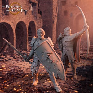 D&D ベテラン傭兵 | RPG モデル | The Printing Goes Ever On のベテラン