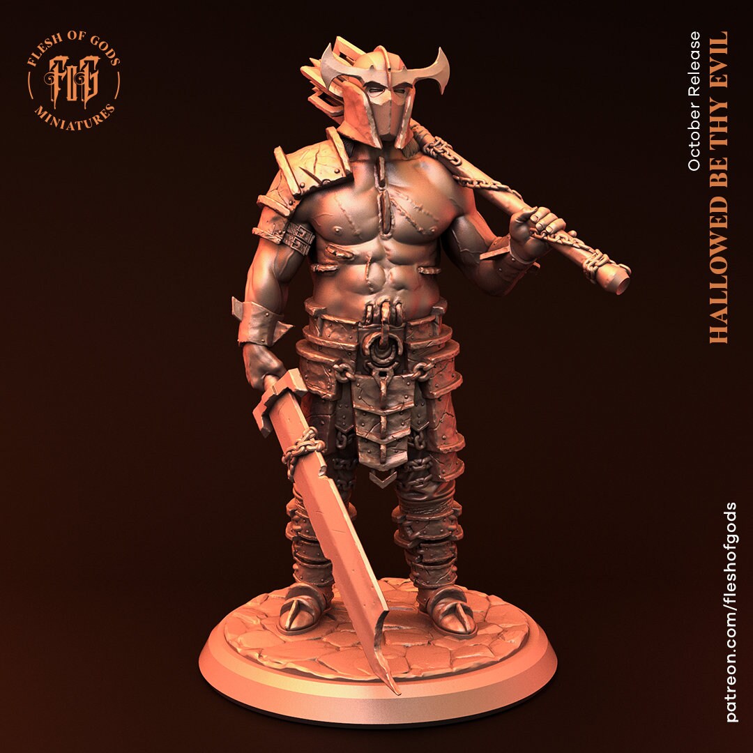 Brogvar Goliath Knight Fighter Barbarian Paladin Miniature | D&D DnD