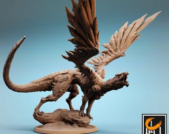 D&D Young Steel Dragon | RPG Model | by Rescale Miniatures