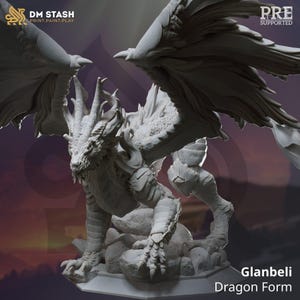 D&D Metallic Dragon | RPG Model | Glanbeli - Dragon Form | by DM Stash