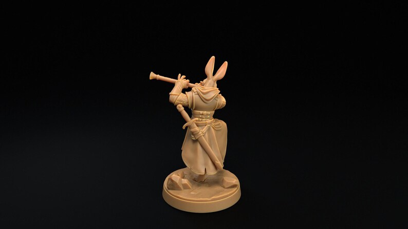 Fey Rabit D&D Fey Rabbit Bard Soldier | RPG Model | Harengon Musician | by Dragon ...