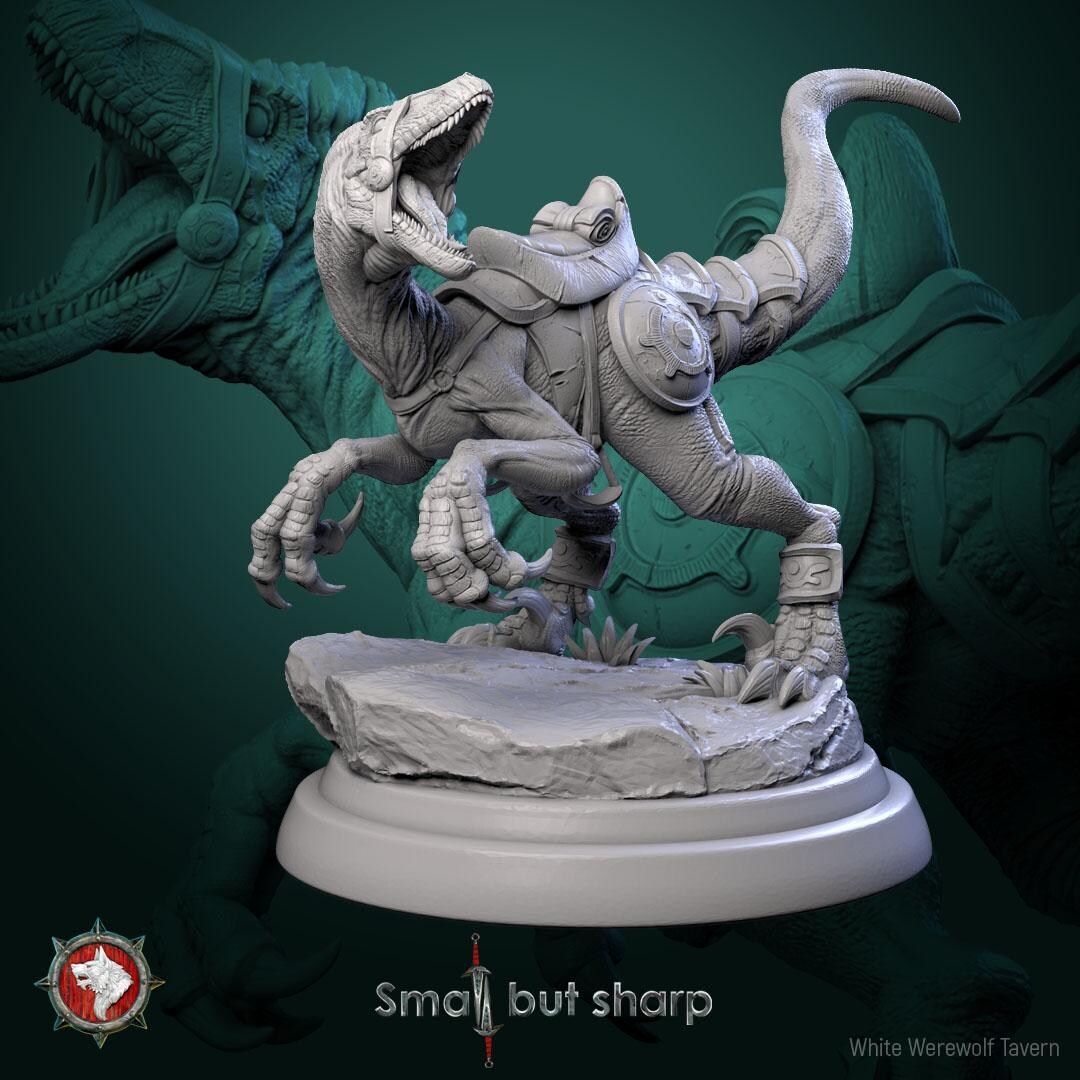D&D Raptor Mount With Saddle | RPG Model | Halfings Dino Mount V1 by ...