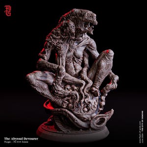 D&D Eldritch Abyssal Devourer Demon | RPG Model | The Abyssal Devourer by Flesh Of Gods