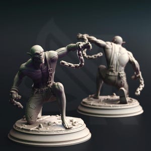 D&D Unchained Vampire Thrall | RPG-modell | Vampire Thralls of the Coven 02 | av DM Stash