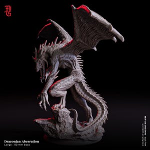 D&D Abyss Dragon | RPG Model | Draconian Aberration | Flesh Of Gods
