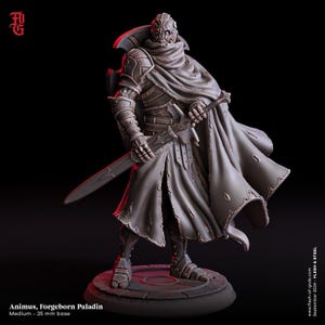 D&D Warforged Paladin Defender | RPG-model | Animus, Forgeborn Paladin van Flesh Of Gods