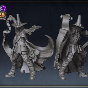 Cazador de monstruos de D&D / Modelo de juego de rol / Cazador de monstruos / por Roleplaying + Miniatures