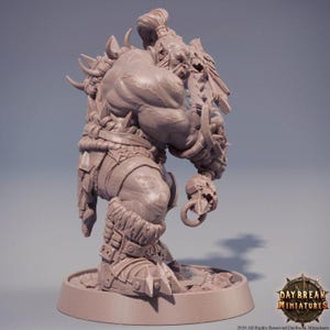 D&D Ork / Pathfinder Miniatur | Rollenspielmodell | Lokomotive Zwingli aus der Mercenaries of the Void Kollektion von Daybreaker Miniatures Bild 3