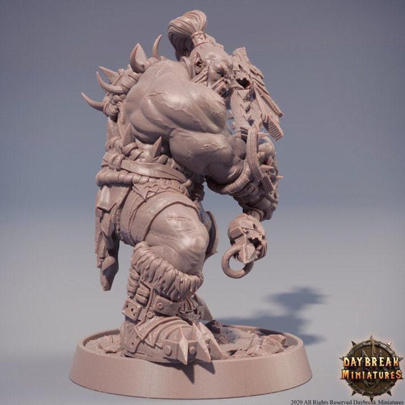 D&D Ork / Pathfinder Miniatur | Rollenspielmodell | Lokomotive Zwingli aus der Mercenaries of the Void Kollektion von Daybreaker Miniatures Bild 3