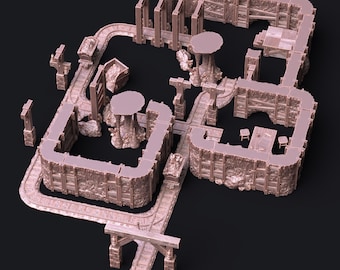 Minas Enanas de D&D / Modelo de RPG / Minas de Kazadran / por DM Stash