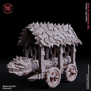 D&D Battering Ram Scenery | RPG Model | by Flesh Of Gods
