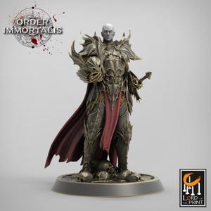 D&D Vampire Blood Knight / Paladin | RPG Model | Blood Knight Generals by Rescale Miniatures