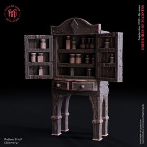 D&D ポーション棚風景 | RPG モデル | ポーション棚 - Flesh Of Gods