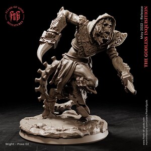 D&D Monster Miniature | RPG Model | Wight by Flesh Of Gods