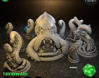 D&D Kraken / Modelo de juego de rol / Kraken por TPK LAB