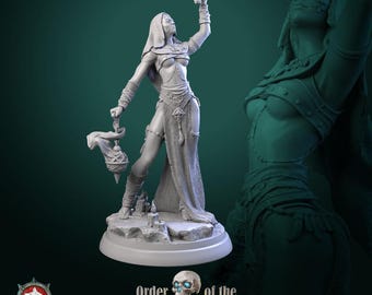 D&D Female Cult Sorceress | RPG Model | Cultist girl V3 by White Werewolf Tavern