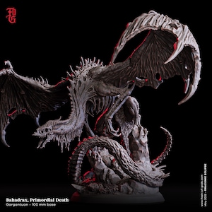 D&D Dracolich / Zombie Dragon | RPG Model | Bahadrax, Primordial Death | Flesh Of Gods