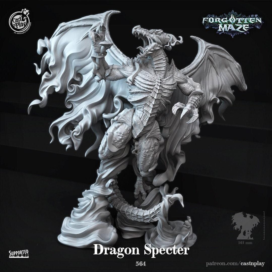 D&D Dragon Specter | RPG Model | Dragon Specter | by Cast N Play - Etsy