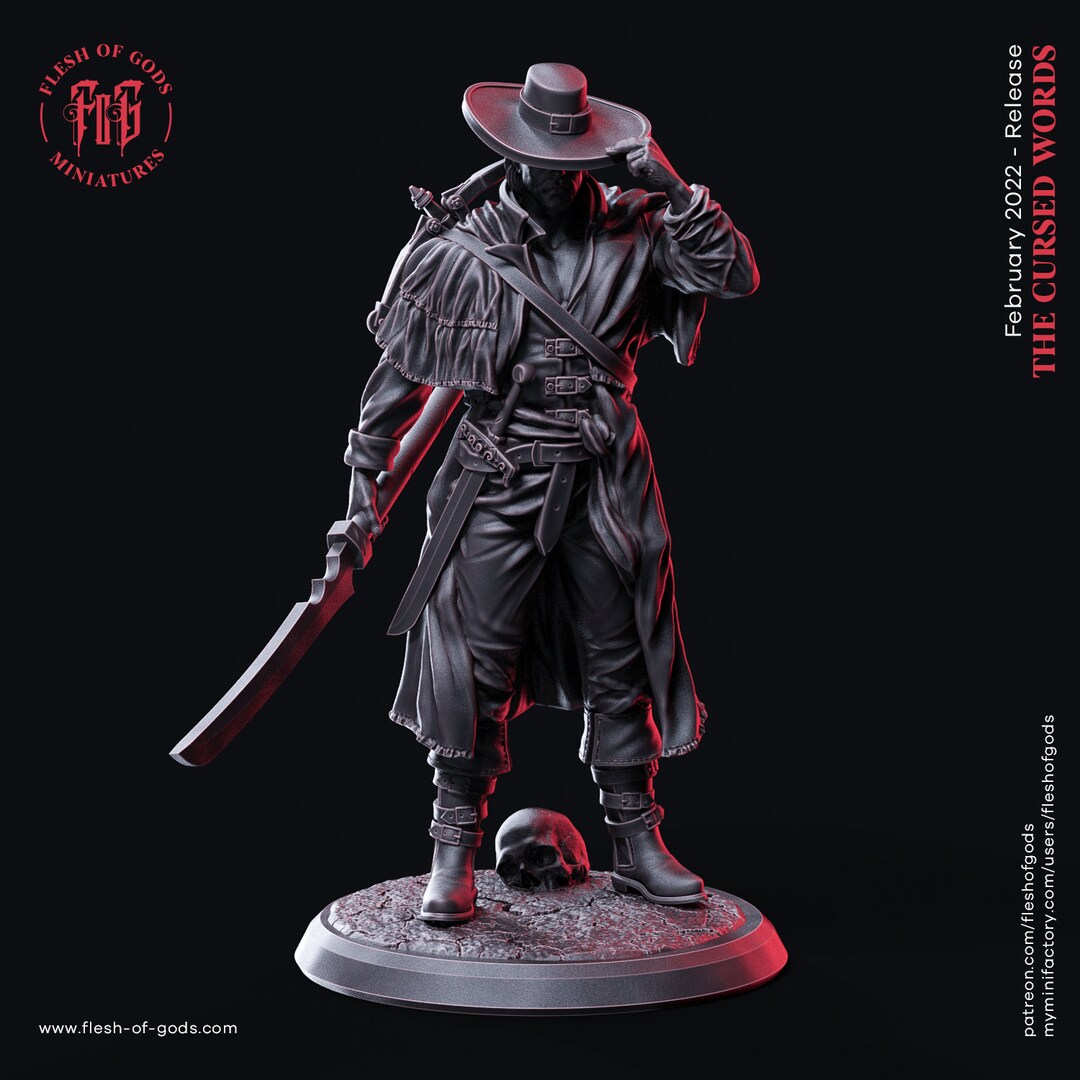 D&D Blood Hunter / Vampire Slayer / Rogue RPG Model Creature Hunter by  Flesh of Gods 